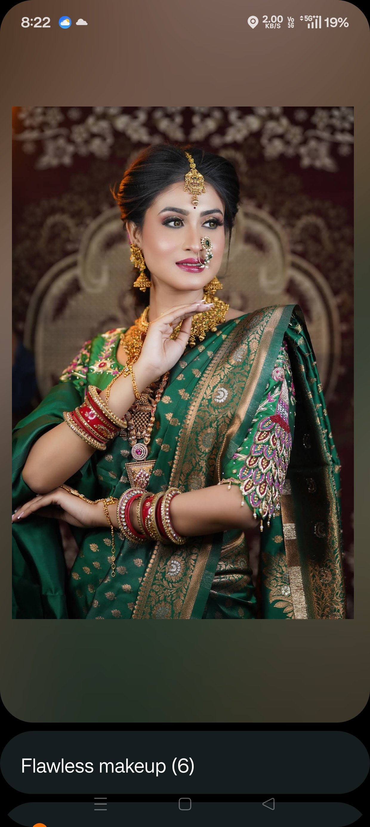 Bridal makeup look