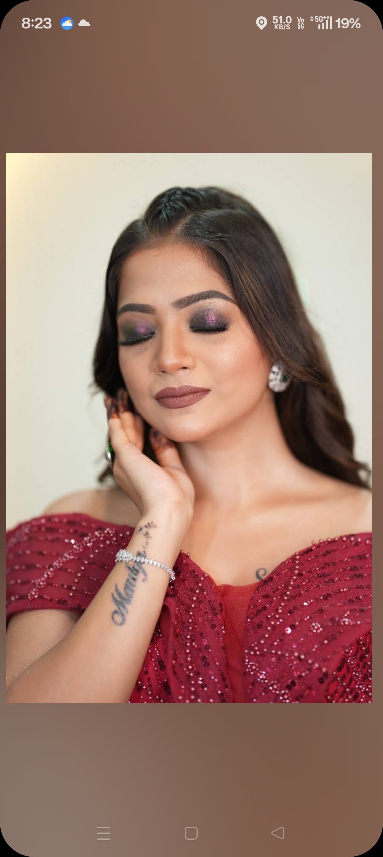 Makeup look