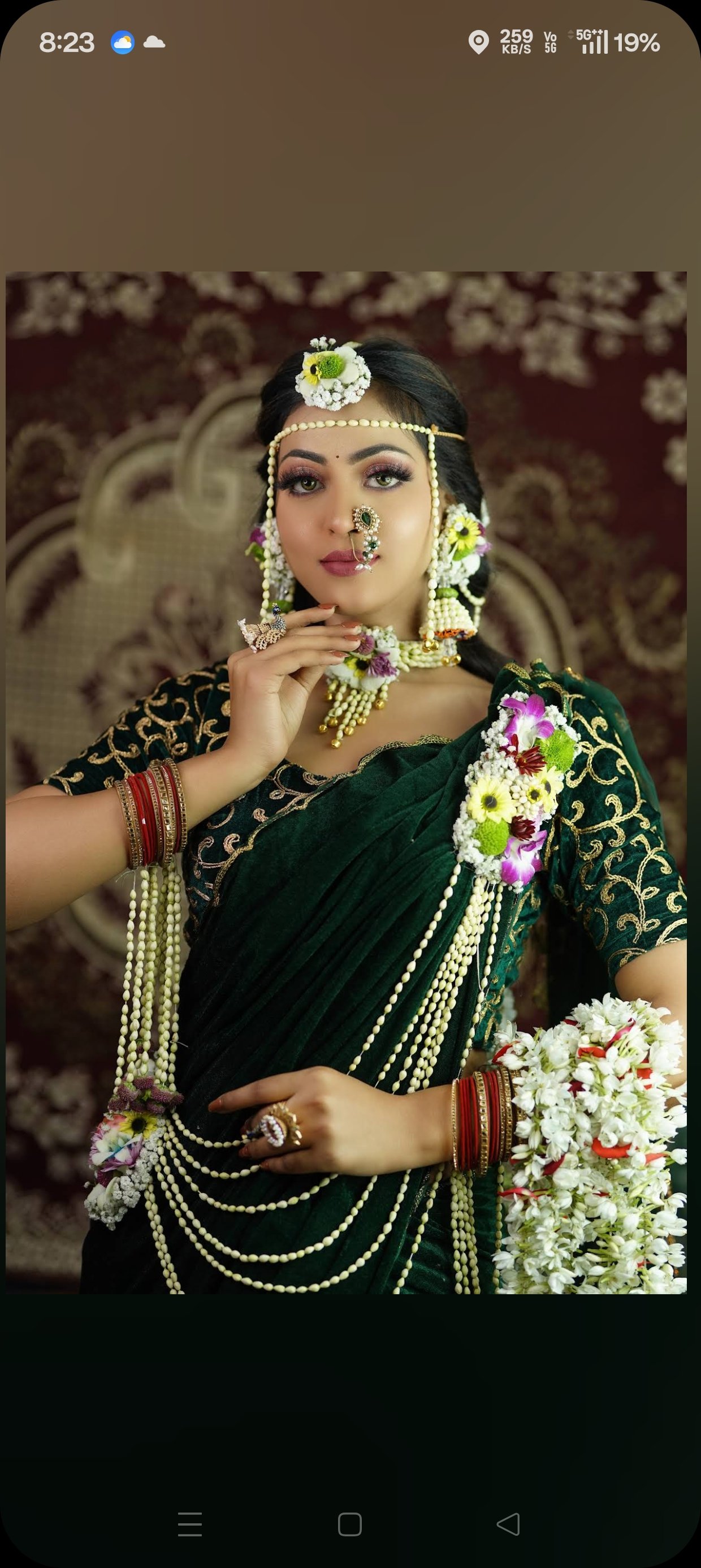 Traditional bridal look