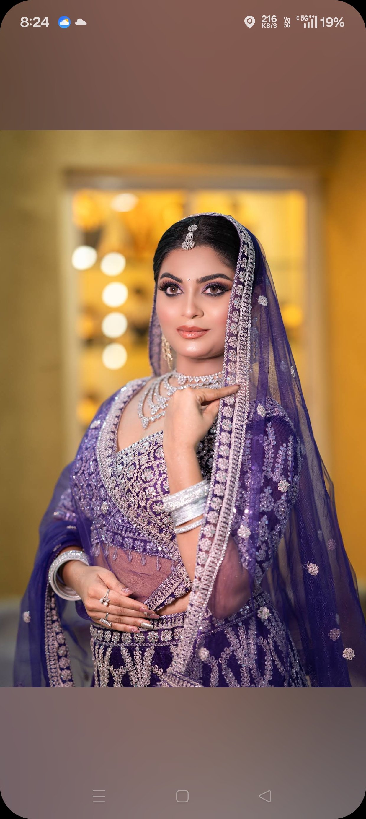 Bridal makeup look