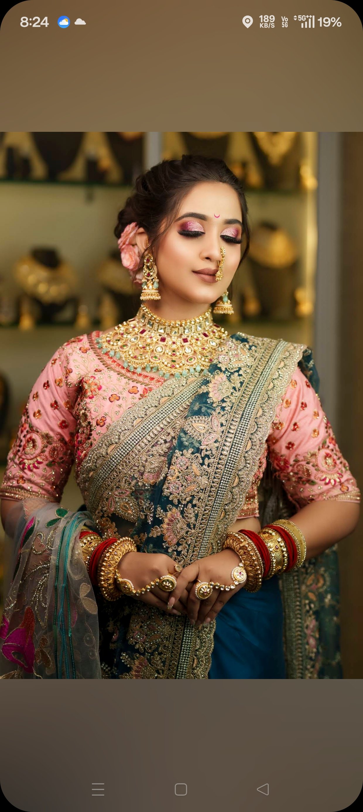 Bridal makeup look
