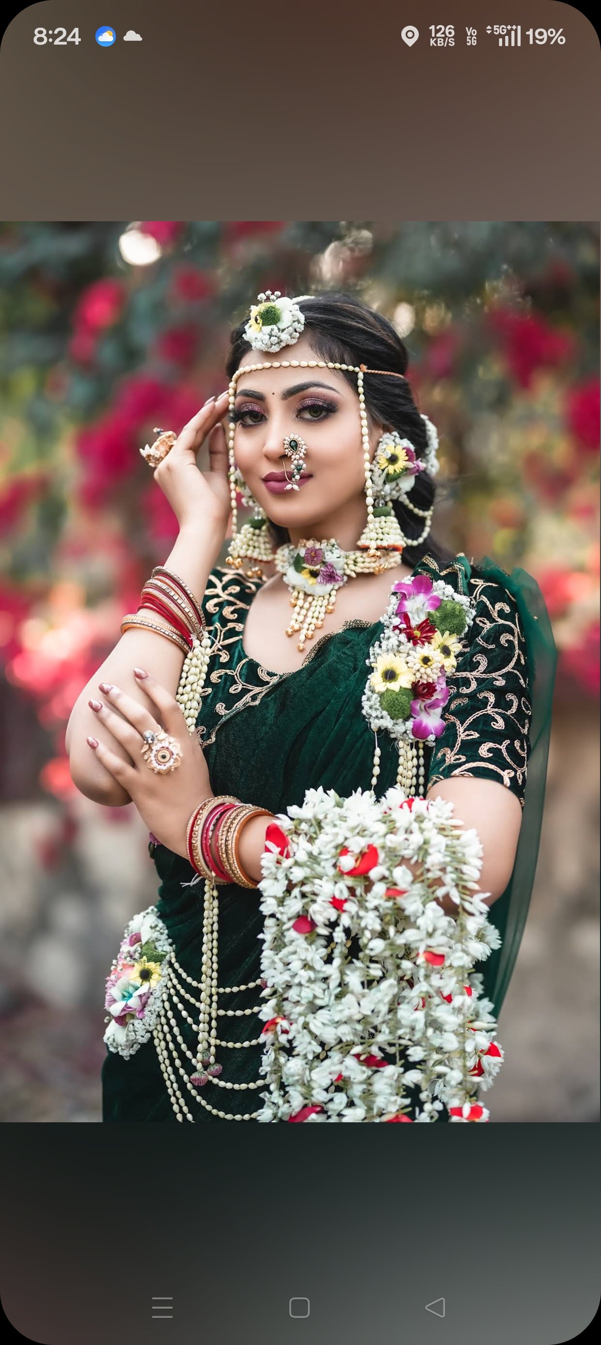 Traditional bridal look