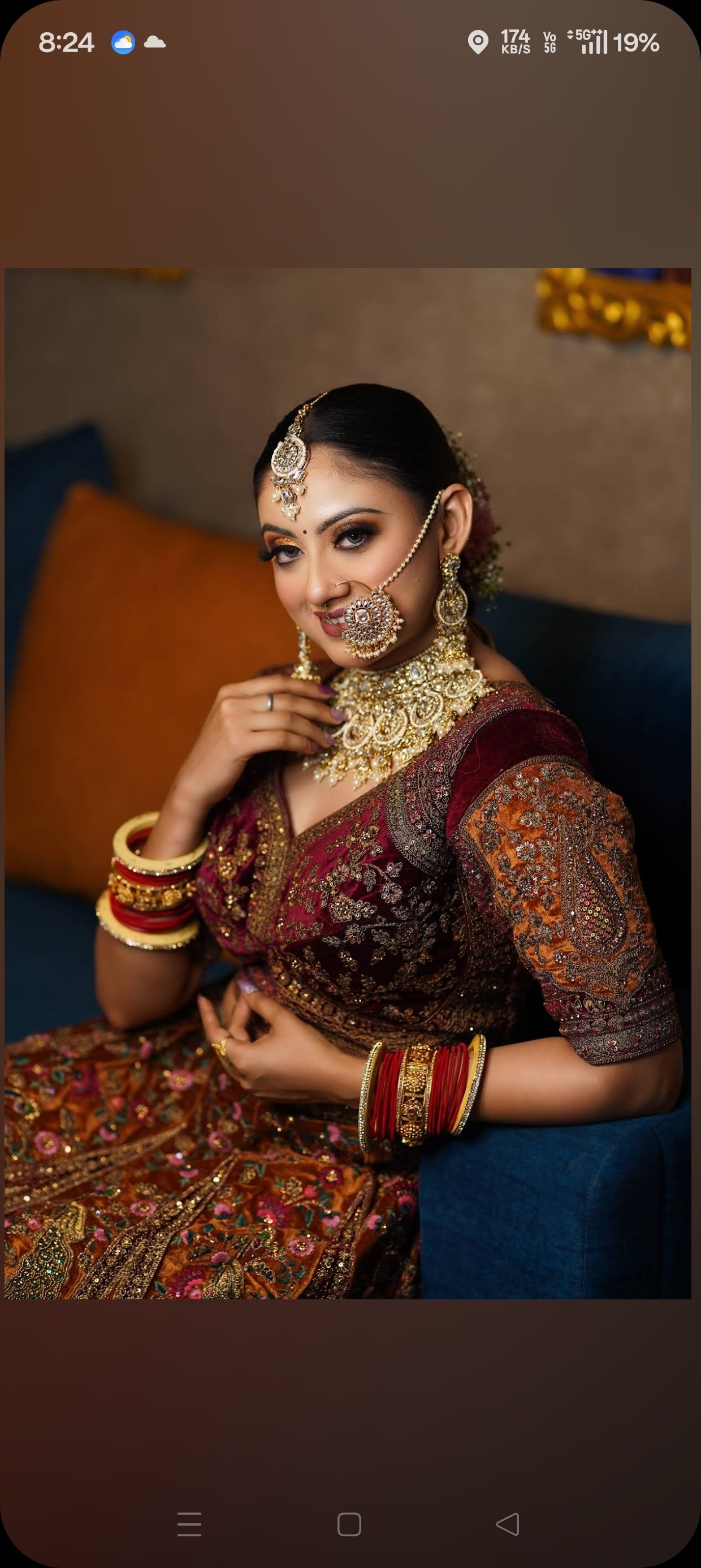 Bridal makeup look