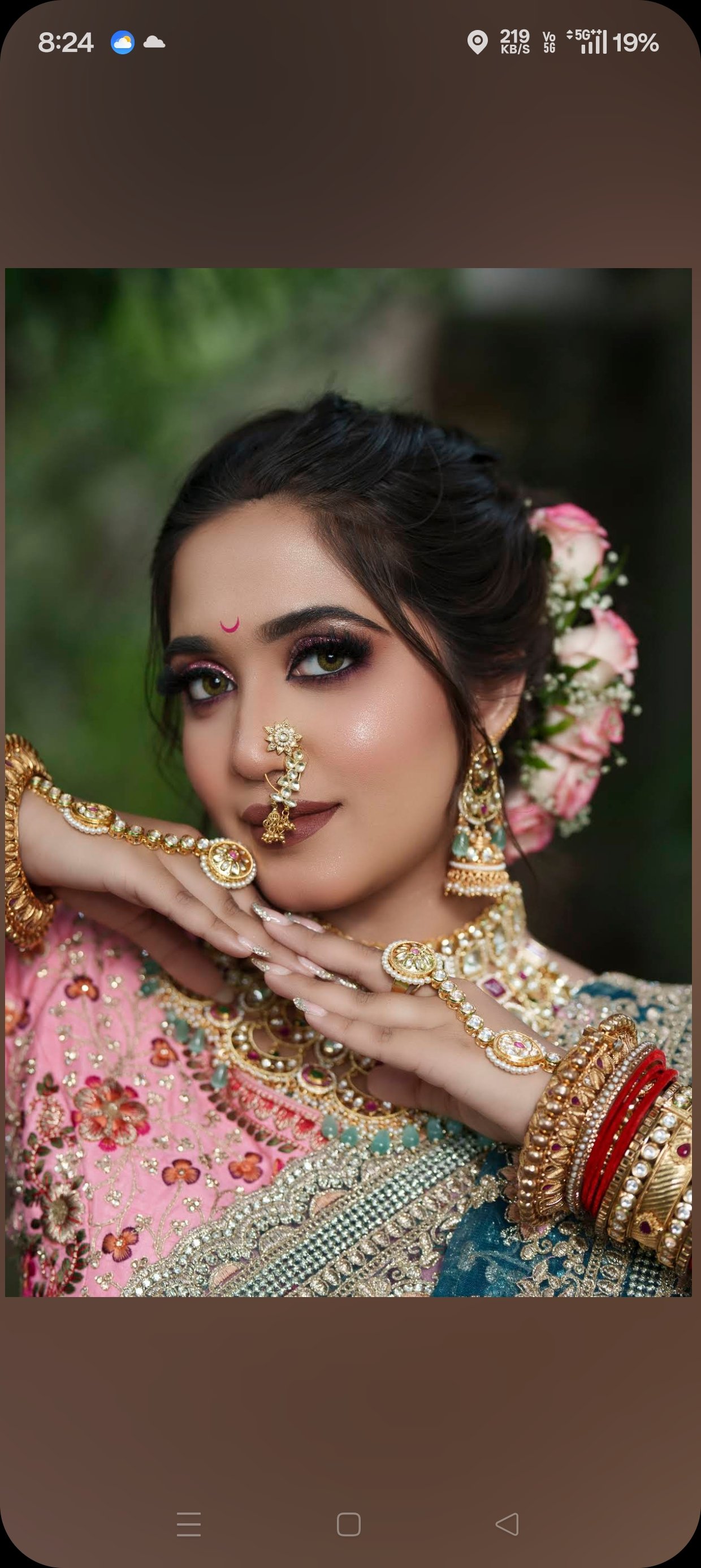 Bridal makeup look